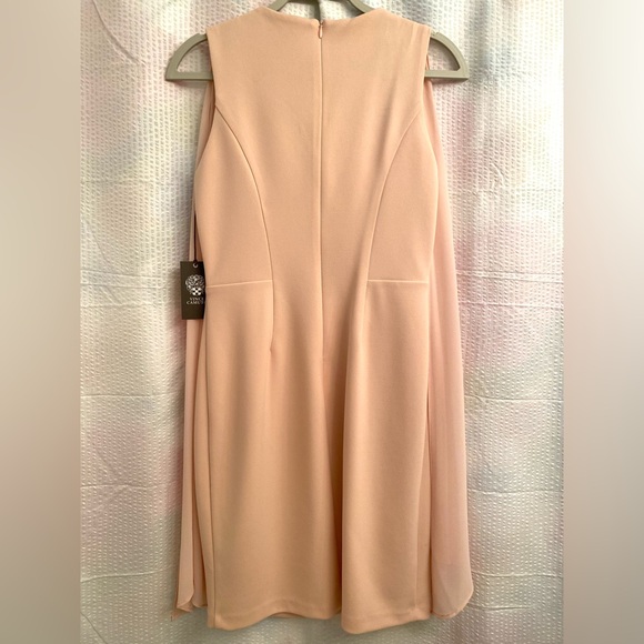 Vince Camuto Crepe Wind Dress in Blush - Picture 6 of 7